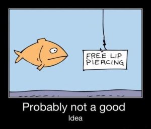 fish lip piercing plan for the worst